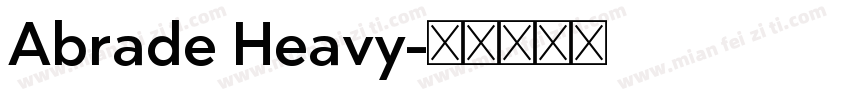 Abrade Heavy字体转换